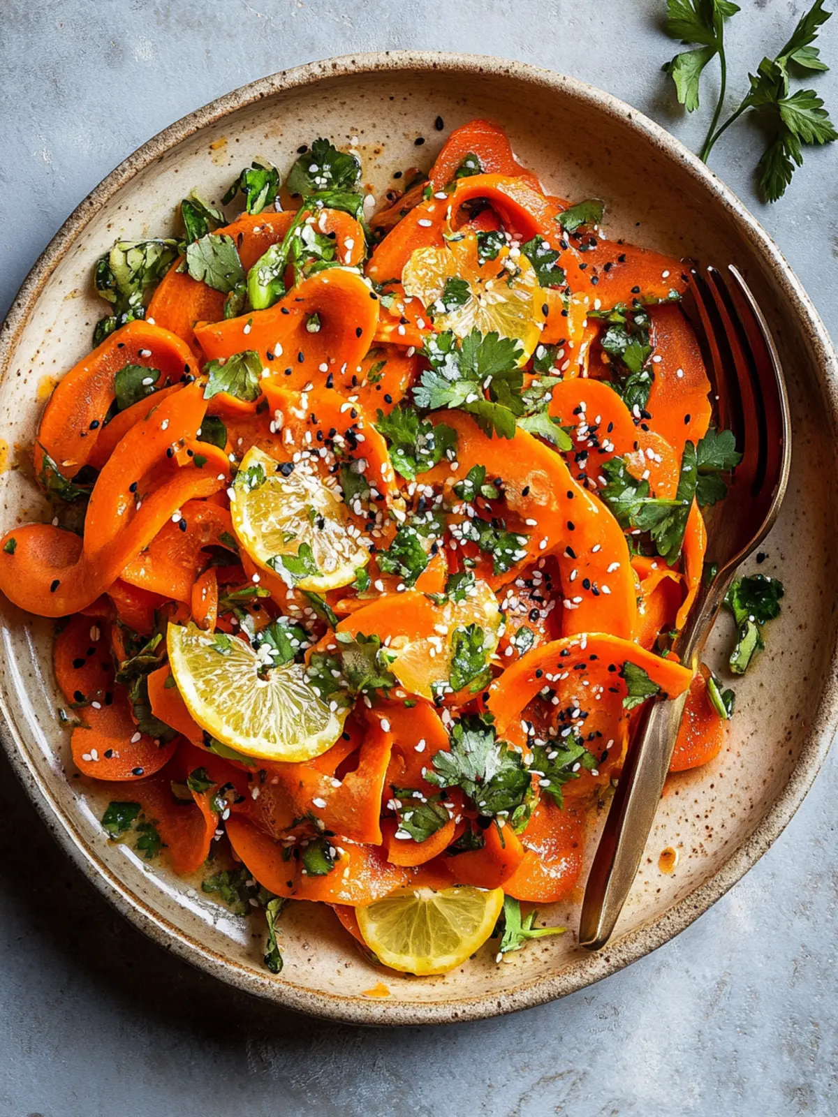 Crunchy Carrot Salad with Citrus Miso-Ginger Dressing Delight 4 Carrot Salad with Citrus Miso-Ginger Dressing