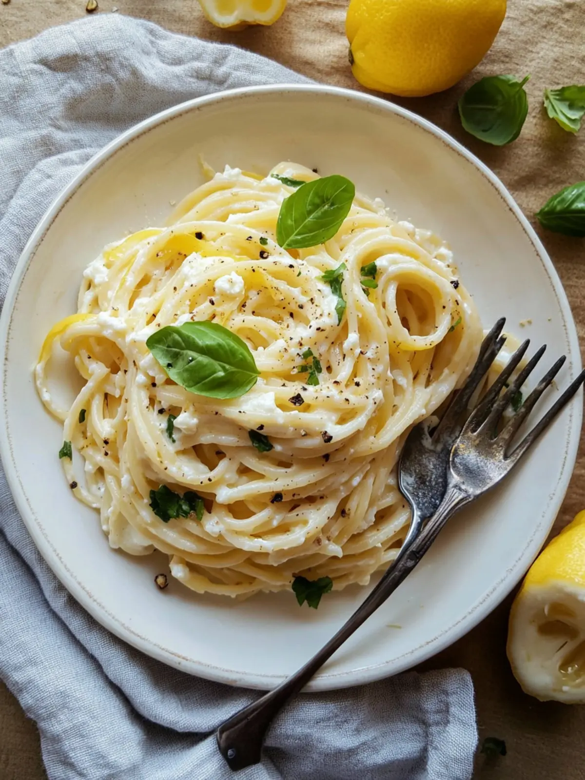 Lemon Ricotta Pasta: A Simple, Creamy Italian Bliss 3 Lemon Ricotta Pasta (Pasta al Limone)