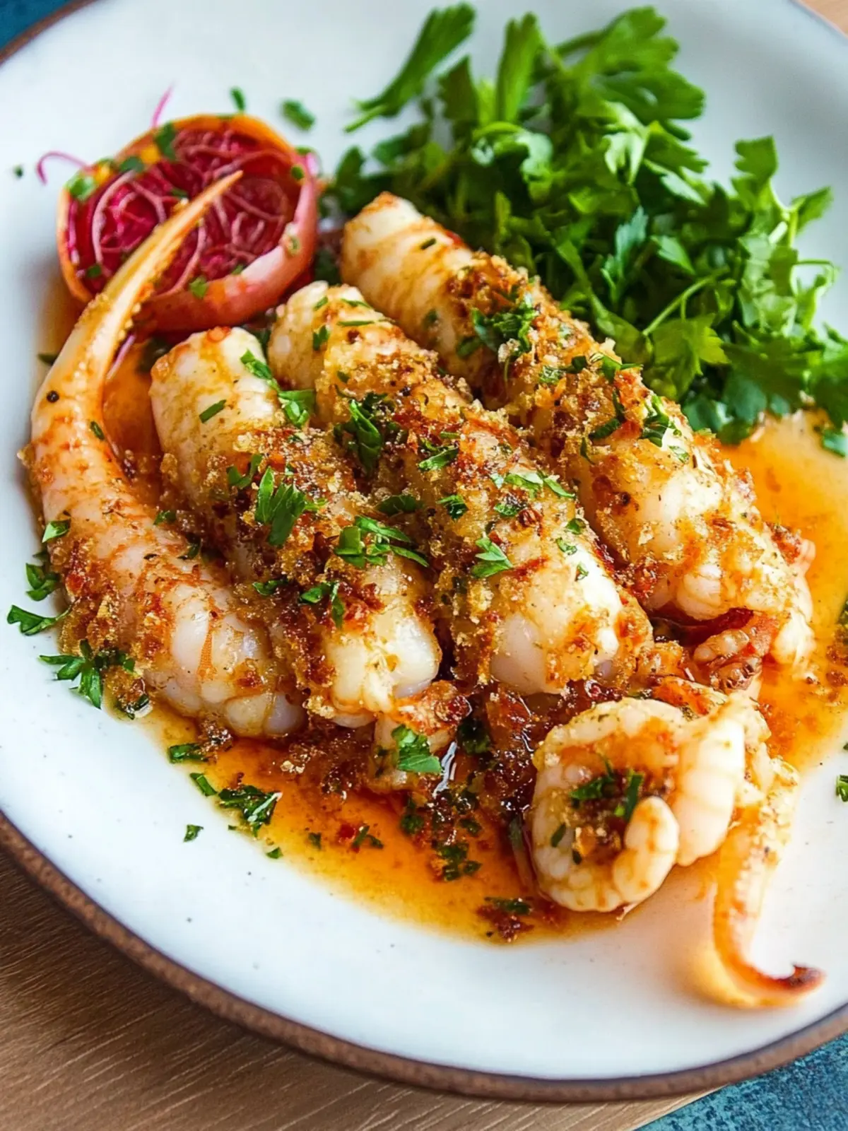 Savory Shrimp Stuffed Squid in Delicious Tomato Sauce 2 Shrimp Stuffed Squid