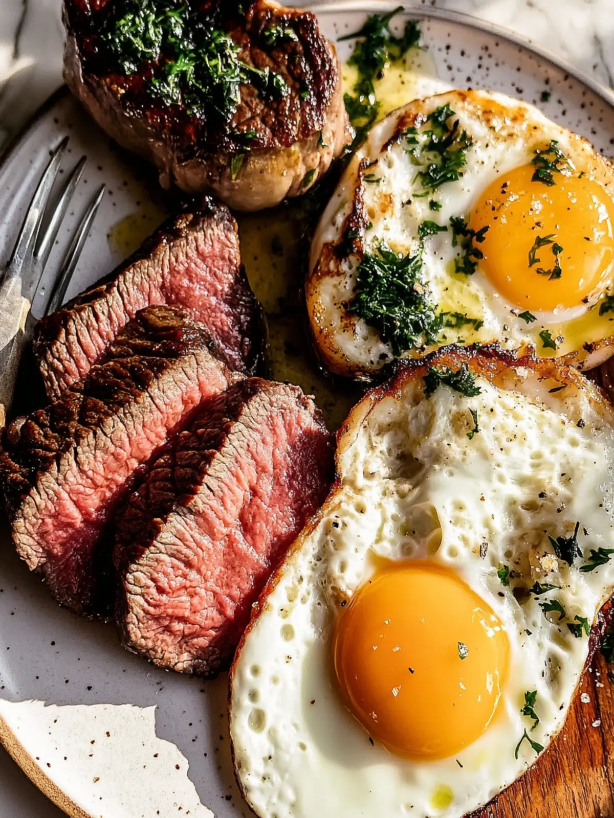 Savor Steak and Sunny Side Up Eggs for a Hearty Breakfast 3 Steak and Sunny Side Up Eggs for Breakfast