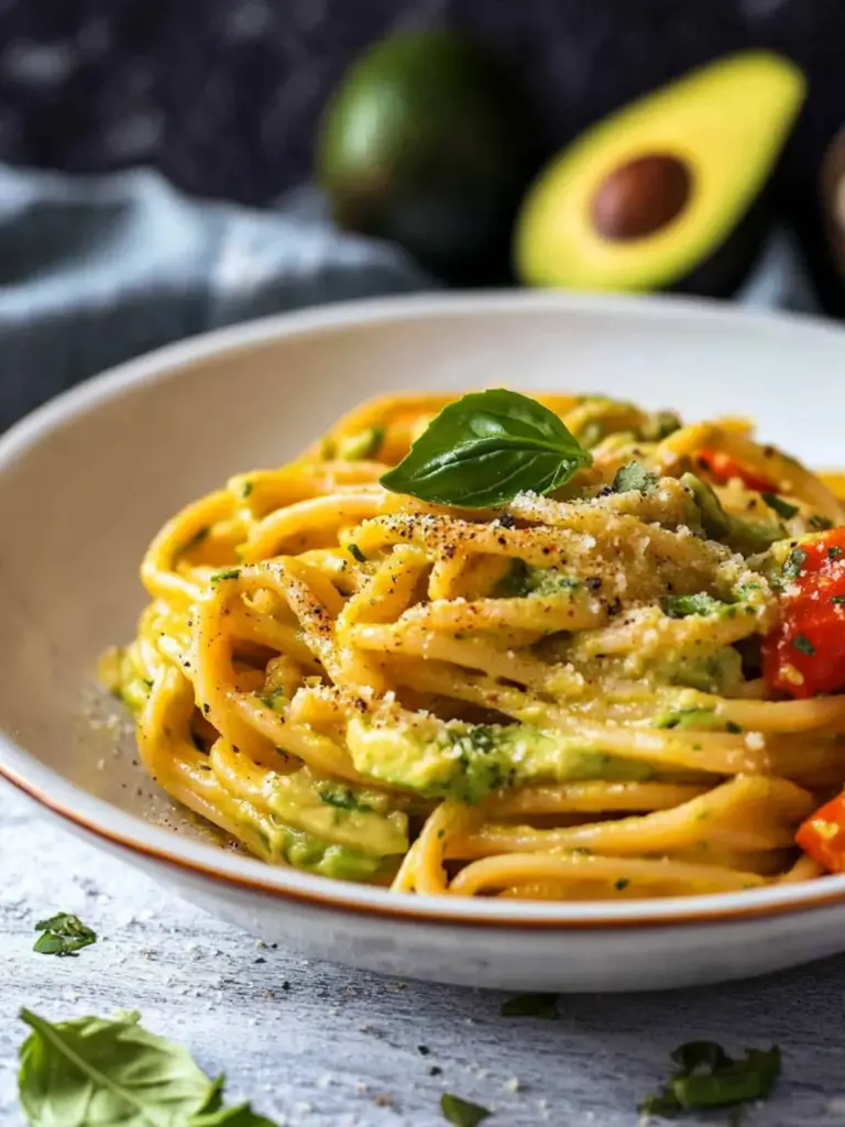 Avocado Bell Pepper Pasta