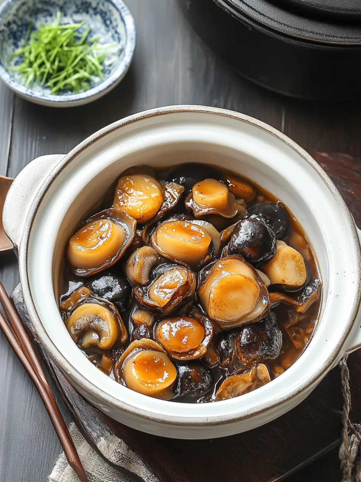 Savory Braised Abalone with Mushrooms for Gourmet Nights 2 Braised Abalone with Mushrooms (红烧鲍菇)