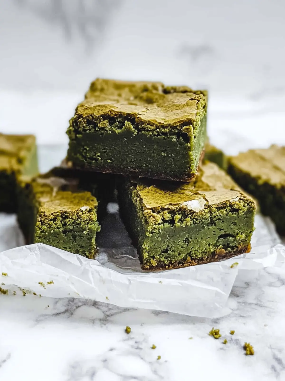Fudgy Matcha Brownies for a Vibrant Sweet Treat Boost 4 Matcha Brownies