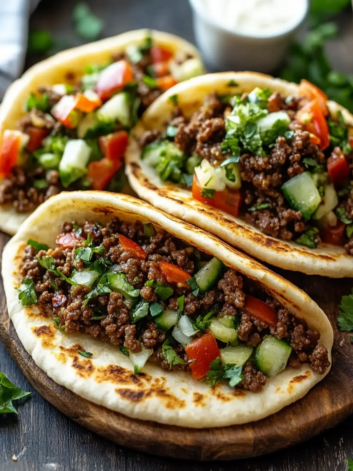 Mediterranean Ground Beef Pita Pockets for Busy Weeknights 4 Mediterranean Ground Beef Pita Pockets