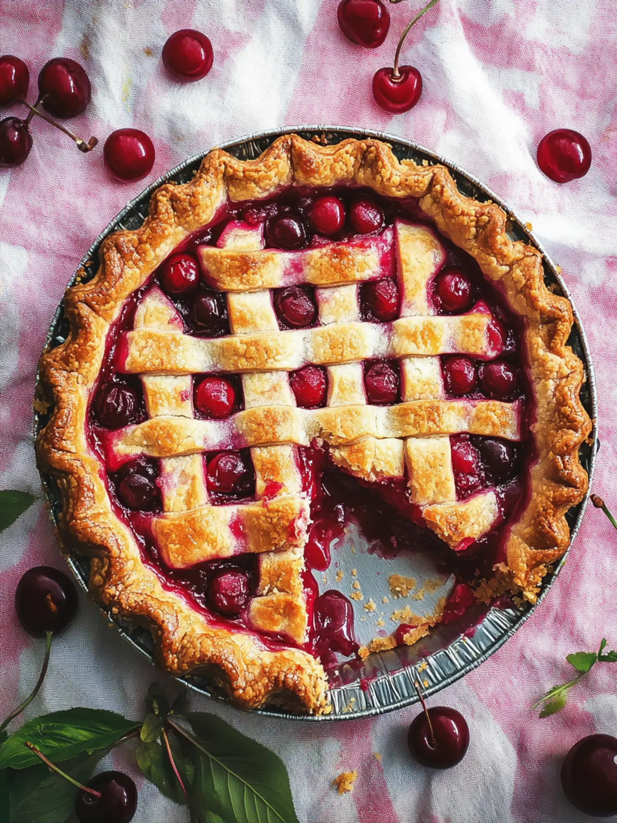 Sour Cherry Pie with Nutty Almond Flour Crust Delight 2 Sour Cherry Pie