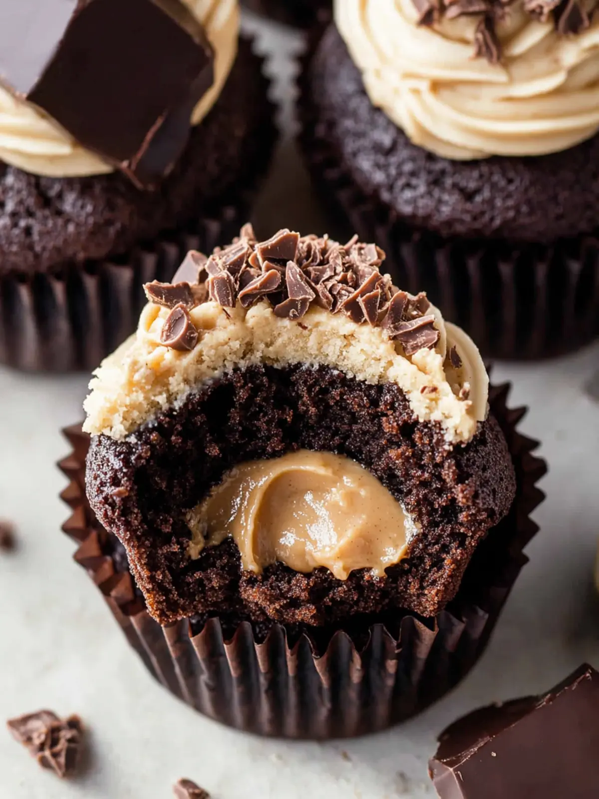 Chocolate Peanut Butter Filled Cupcakes That Wow Every Bite 3 Chocolate Peanut Butter Filled Cupcakes