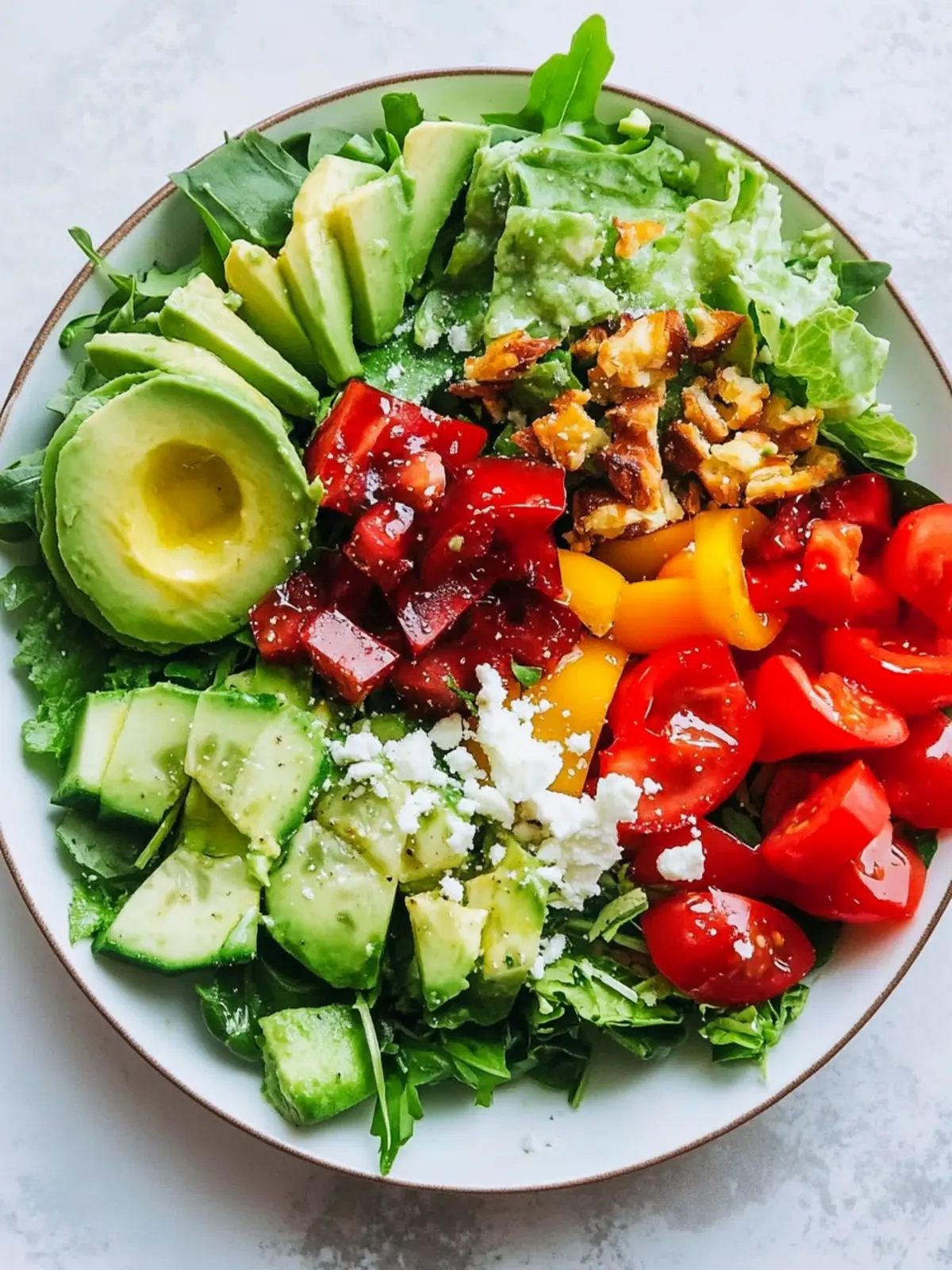 Delicious Healthy Dinner Salad with Roasted Potatoes and Feta 3 Healthy Dinner Salad