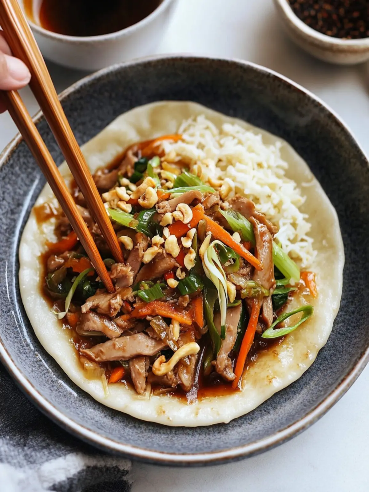 Delicious Moo Shu Pork with Easy Homemade Pancakes 2 Moo Shu Pork