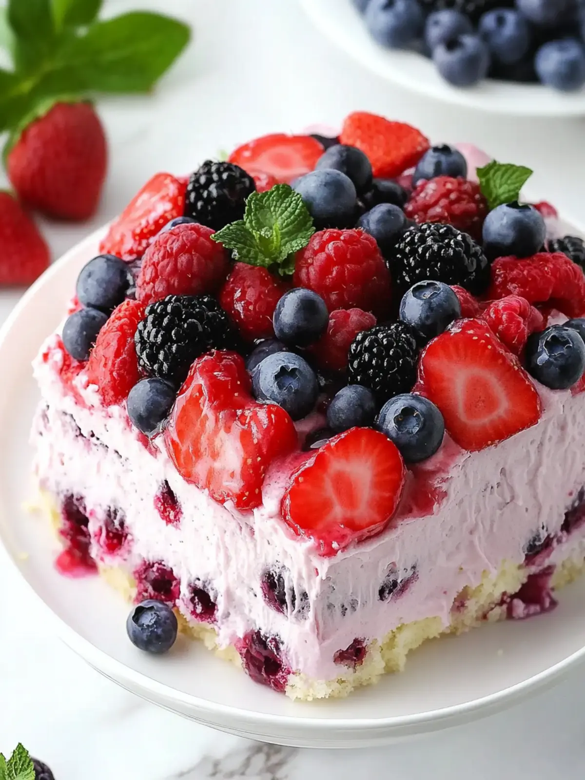Summer Berry Poke Cake: Your New Favorite Summer Treat 3 Summer Berry Poke Cake