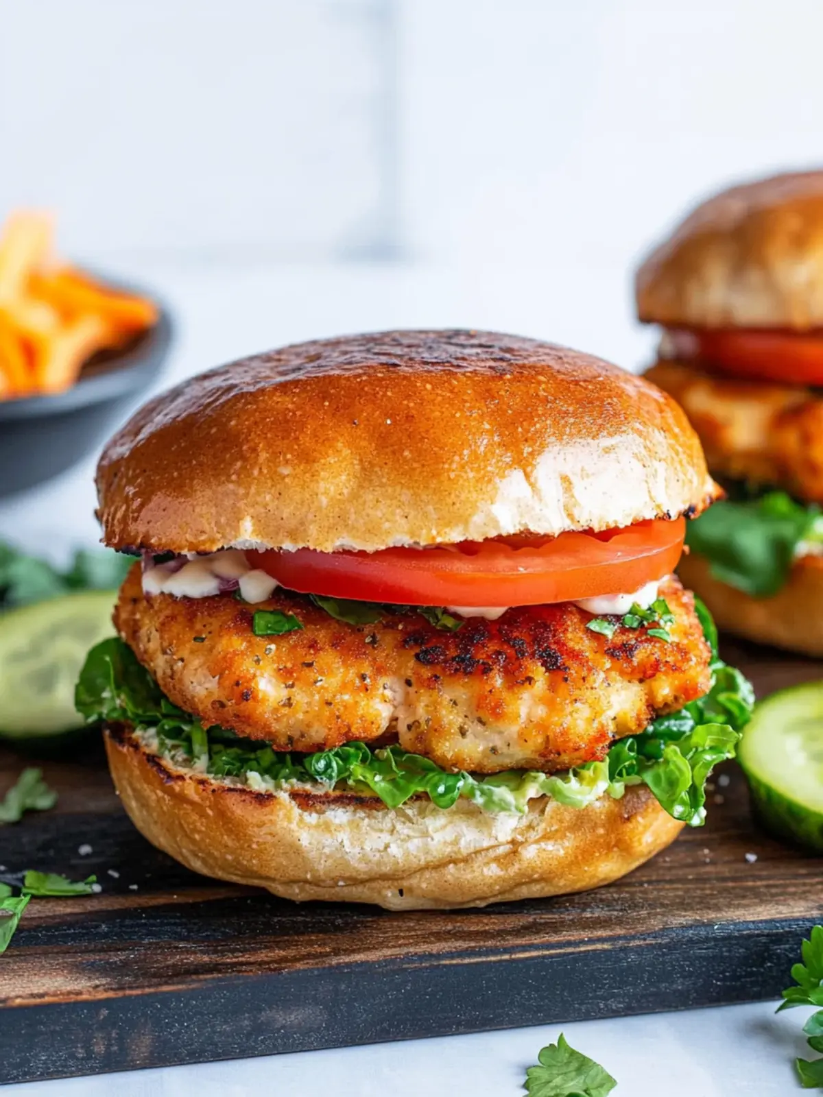 Crispy Air Fryer Chicken Burgers You'll Crave Every Weeknight 2 Crispy Air Fryer Chicken Burgers