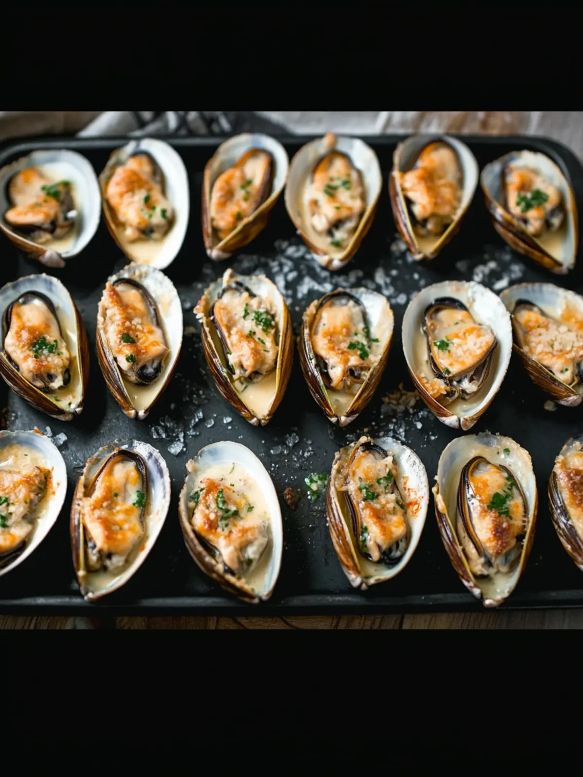 Baked Mayo-Cheese Mussels: Quick Gourmet Delight at Home 5 Baked Mayo-Cheese Mussels
