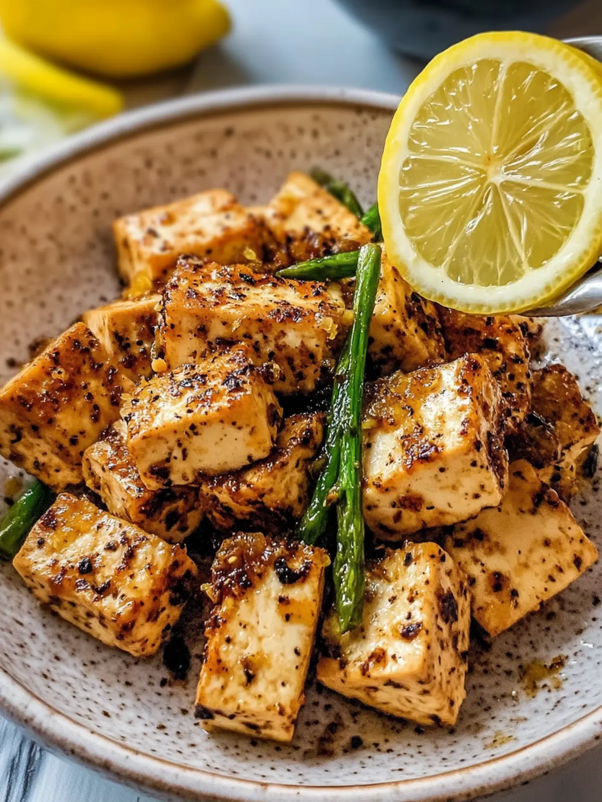Zesty Lemon Pepper Tofu for a Crispy Vegan Feast 3 Lemon Pepper Tofu