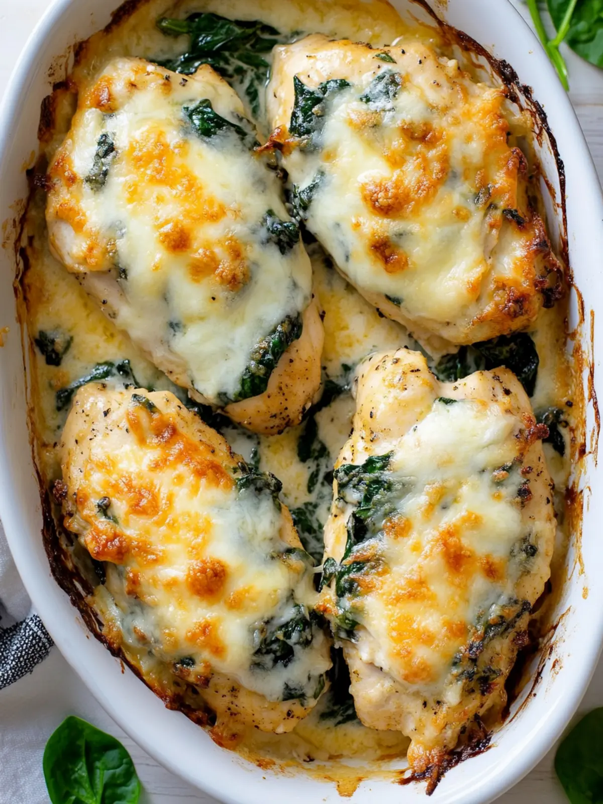Cheesy Spinach Chicken Bake That Will WOW Your Taste Buds 4 Cheesy Spinach Chicken Bake