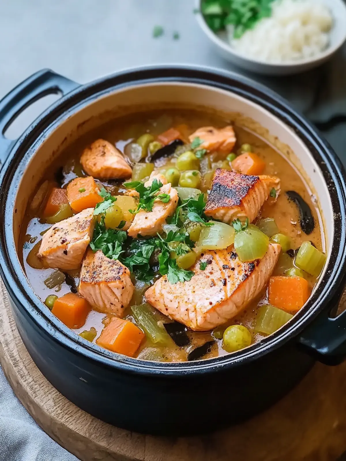 One Pot 20-Minute Miso Salmon Stew for Cozy Nights 4 One Pot 20-Minute Miso Salmon Stew
