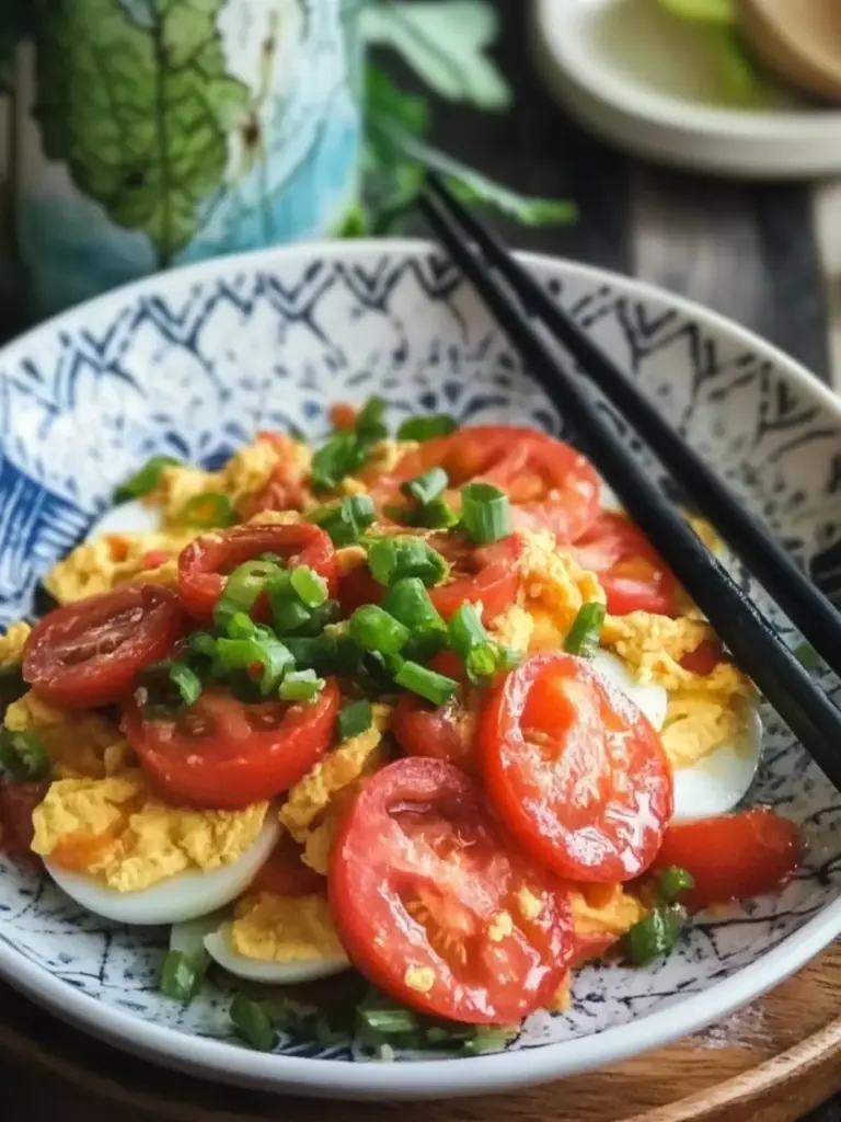 Chinese Stir-Fried Eggs and Tomatoes