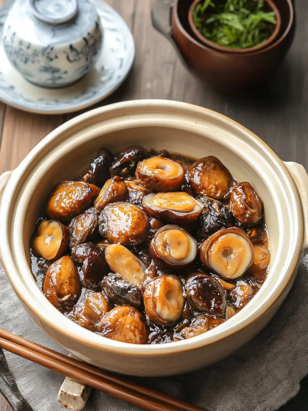Savory Braised Abalone with Mushrooms for Gourmet Nights 5 Braised Abalone with Mushrooms (红烧鲍菇)