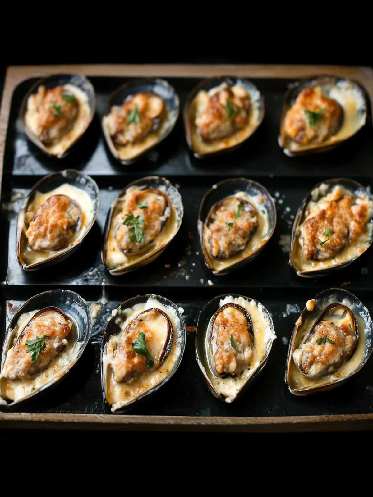 Baked Mayo-Cheese Mussels: Quick Gourmet Delight at Home 4 Baked Mayo-Cheese Mussels