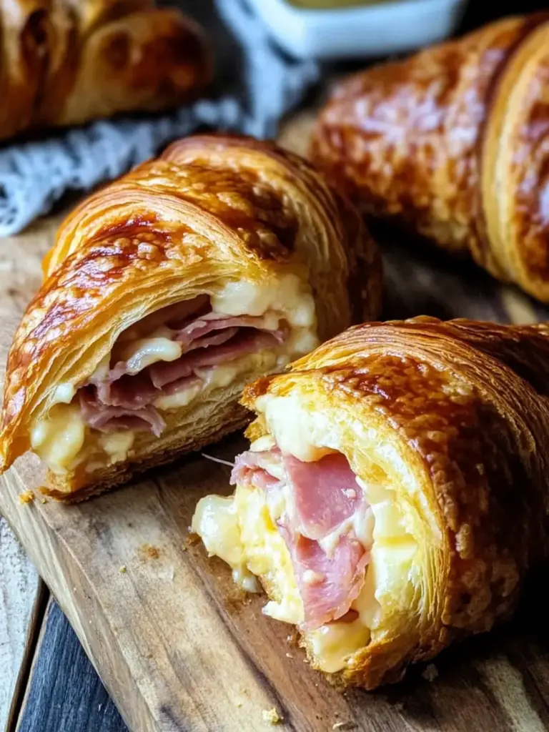 Sourdough Ham & Cheese Croissants (Overnight Recipe)