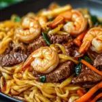 Savor Homemade Steak & Shrimp Stir-Fried Noodles Tonight 8 Steak & Shrimp Stir-Fried Noodles
