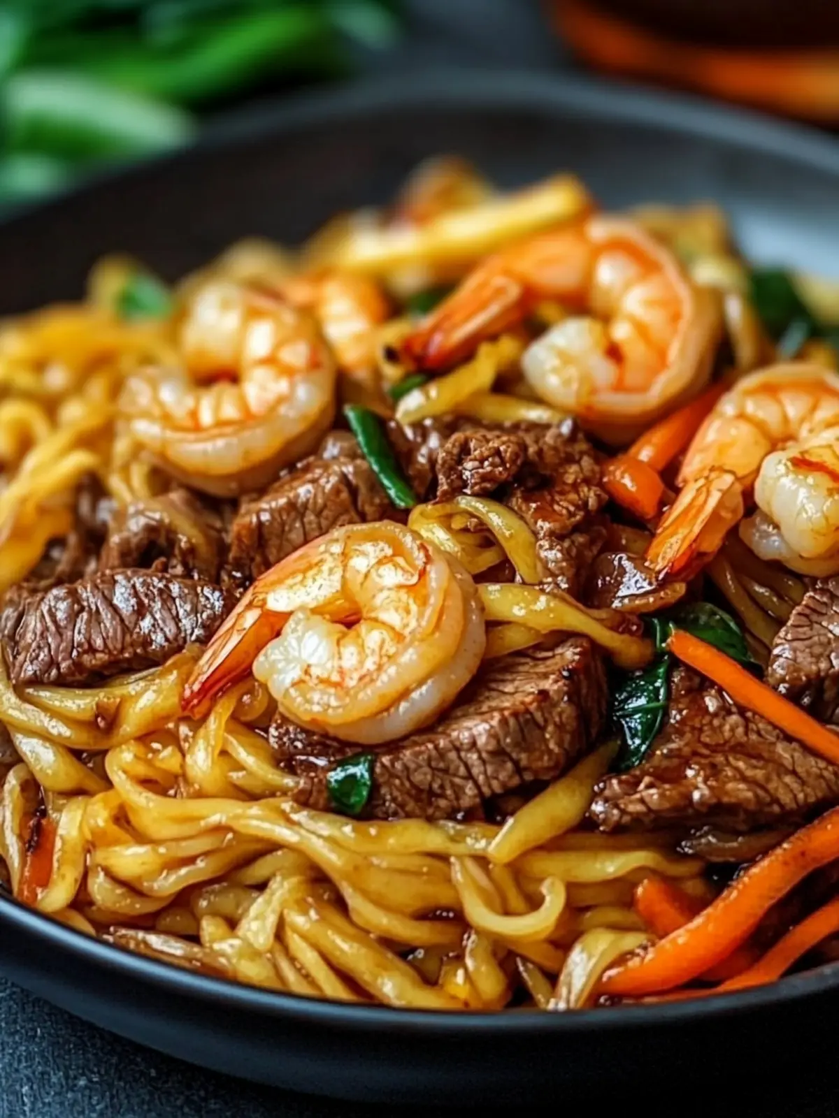 Savor Homemade Steak & Shrimp Stir-Fried Noodles Tonight 5 Steak & Shrimp Stir-Fried Noodles