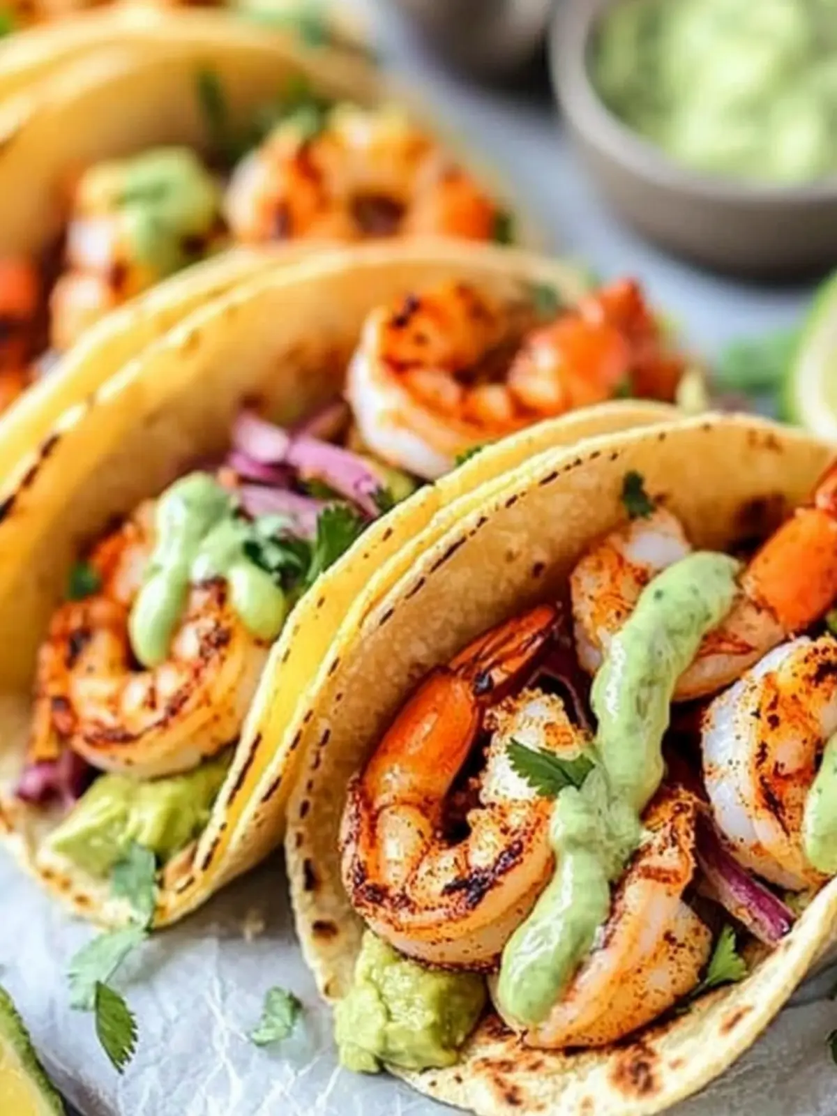 Spicy Shrimp Tacos with Avocado Crema for Taco Night Bliss 3 Spicy Shrimp Tacos with Avocado Crema