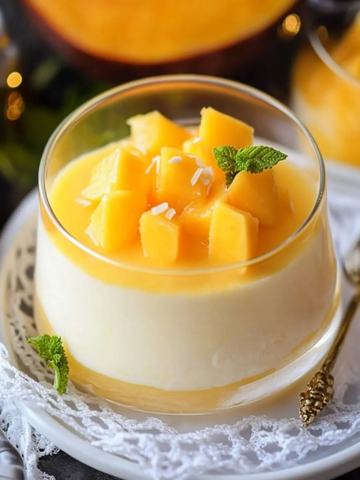 Delightful Mango Panna Cotta: A 10-Minute Tropical Treat 2 Mango Panna Cotta