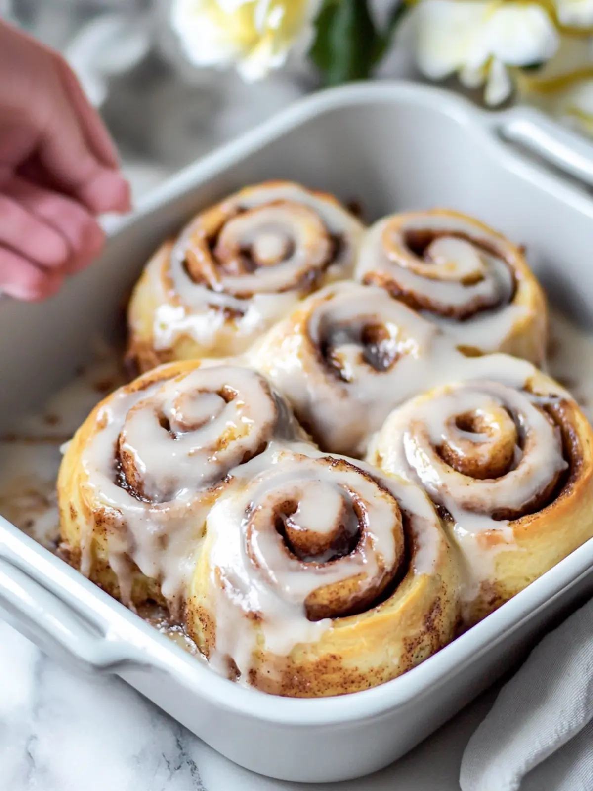 Gooey Collagen Cinnamon Rolls with 20 Grams of Protein Per Roll 4 Gooey Collagen Cinnamon Rolls (20 grams per roll!)