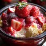 Sweet Strawberry-Vanilla Dump Cake Made Easy and Delicious 6 Strawberry-vanilla dump cake