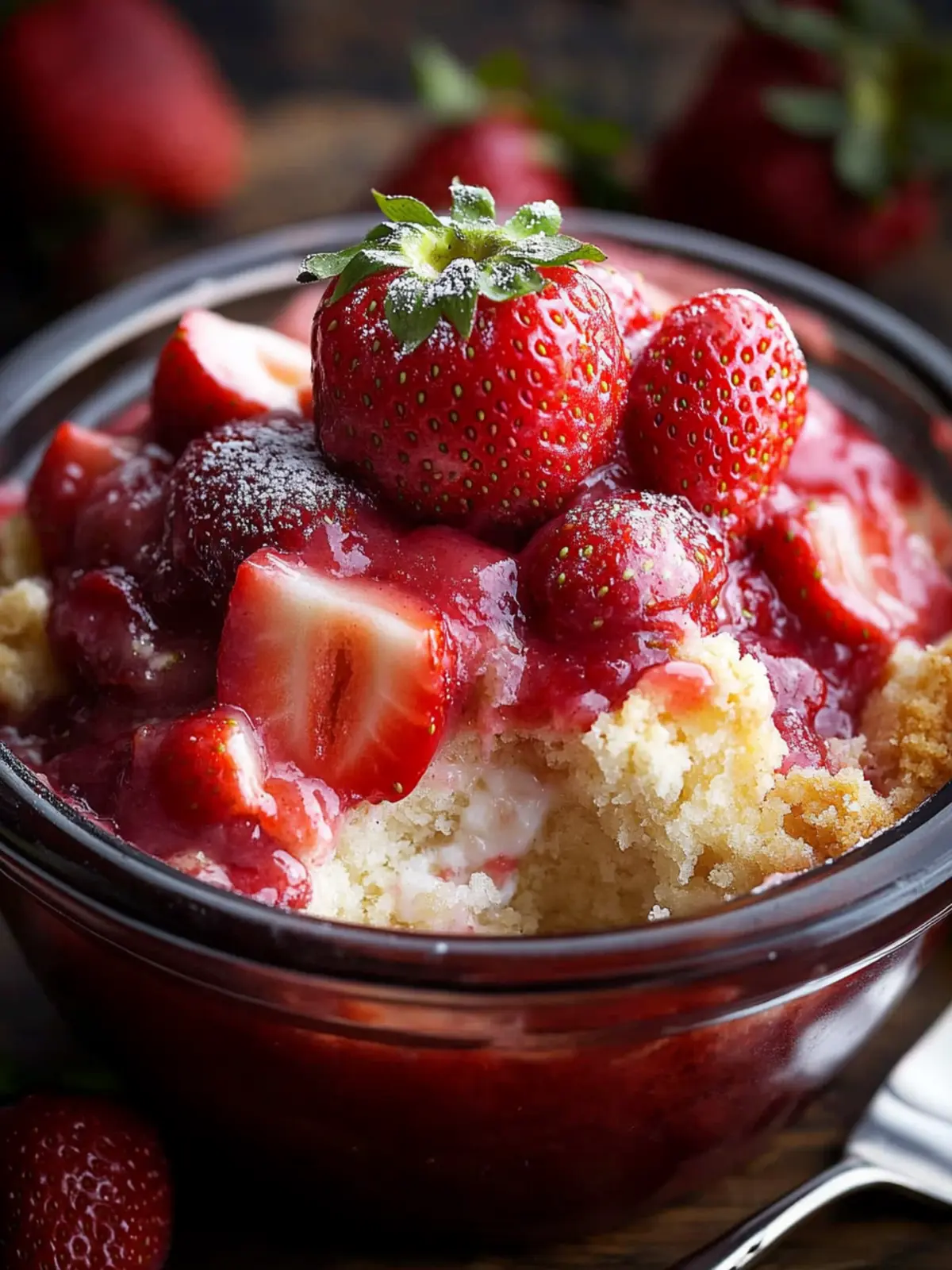 Sweet Strawberry-Vanilla Dump Cake Made Easy and Delicious 5 Strawberry-vanilla dump cake