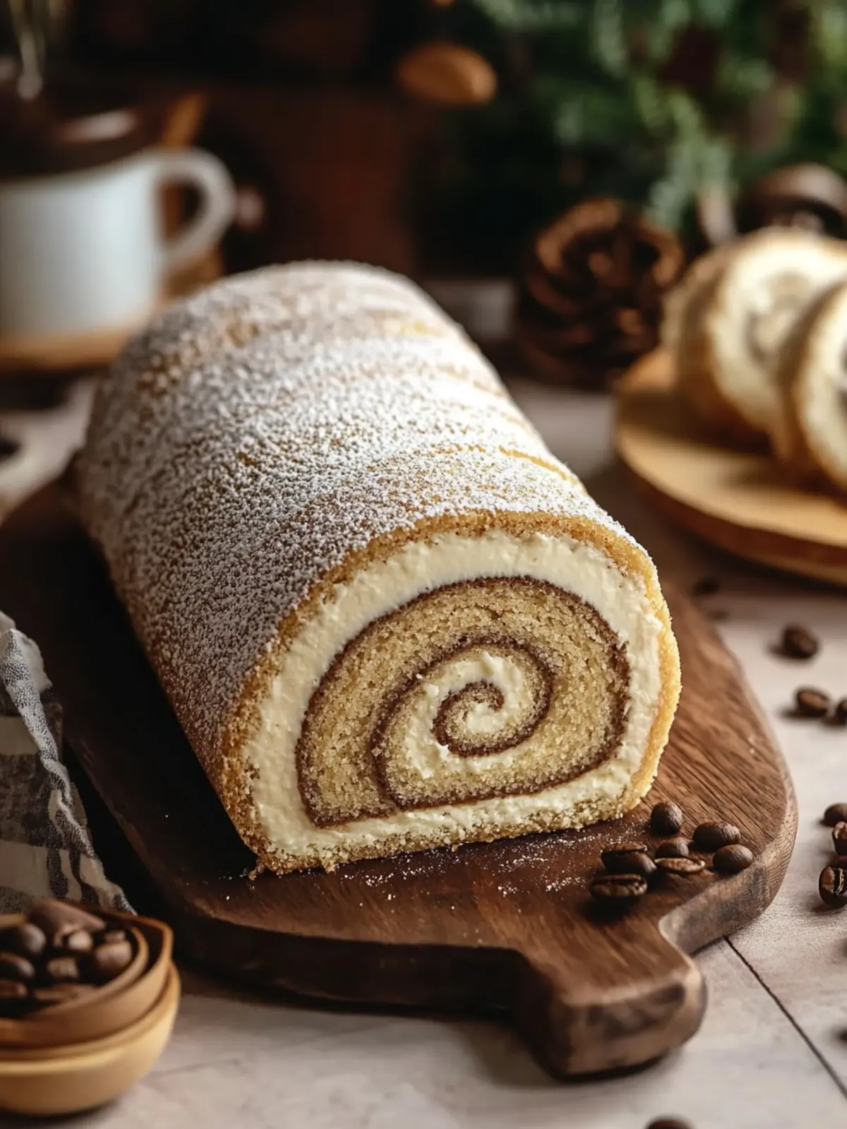 Fluffy Coffee Swiss Roll: A Dreamy Dessert You’ll Love 4 Coffee Swiss Roll