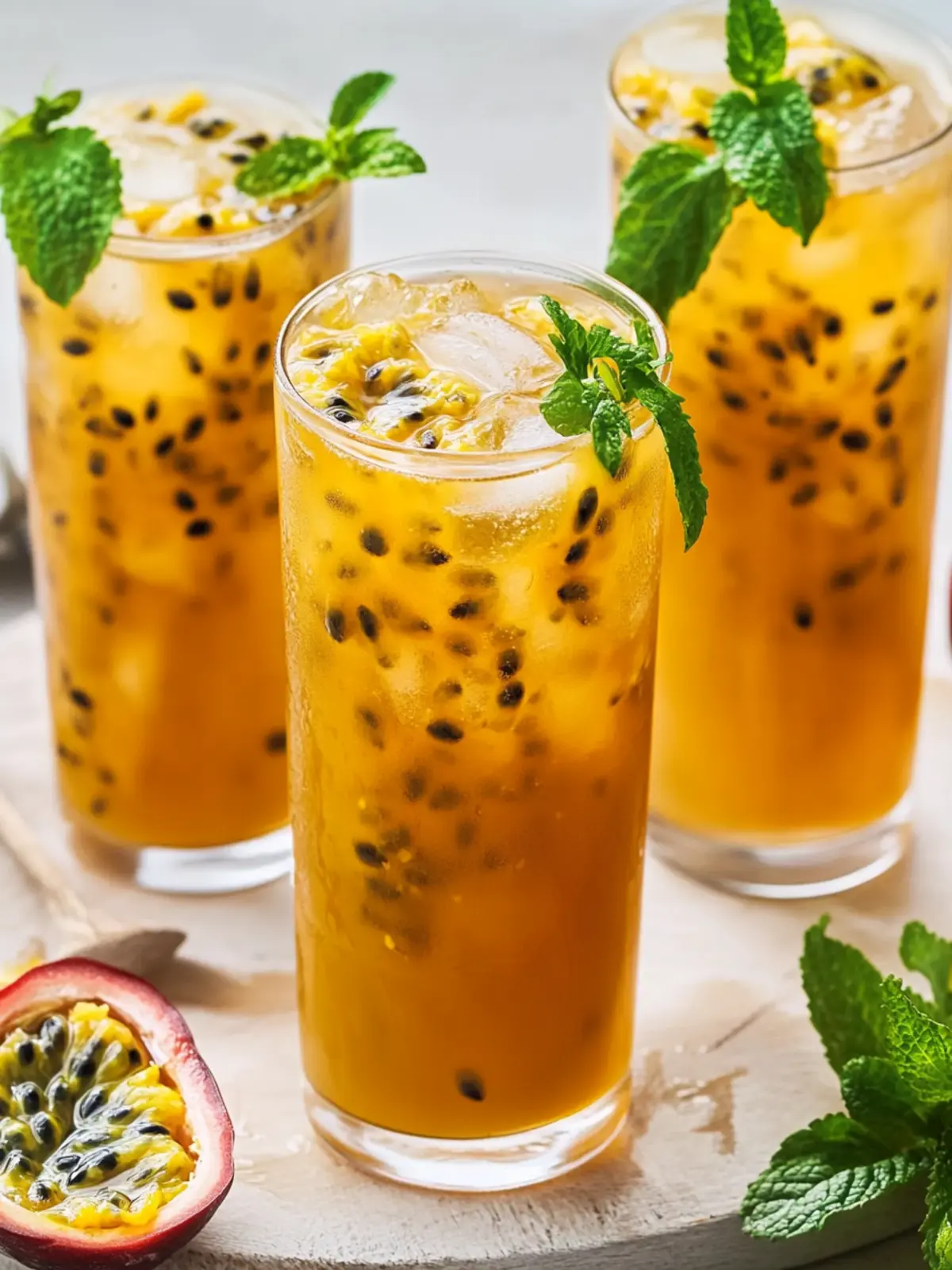 Tropical Passion Fruit Iced Tea: Chill Out This Summer! 4 Passion Fruit Iced Tea