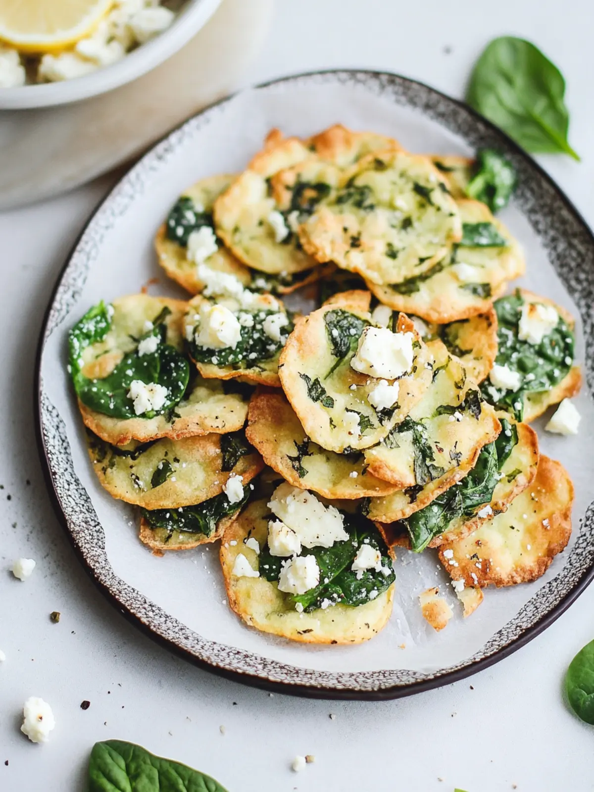 Spinach and Feta Crisps: The Ultimate Quick Snack Delight 3 Spinach and Feta Crisps