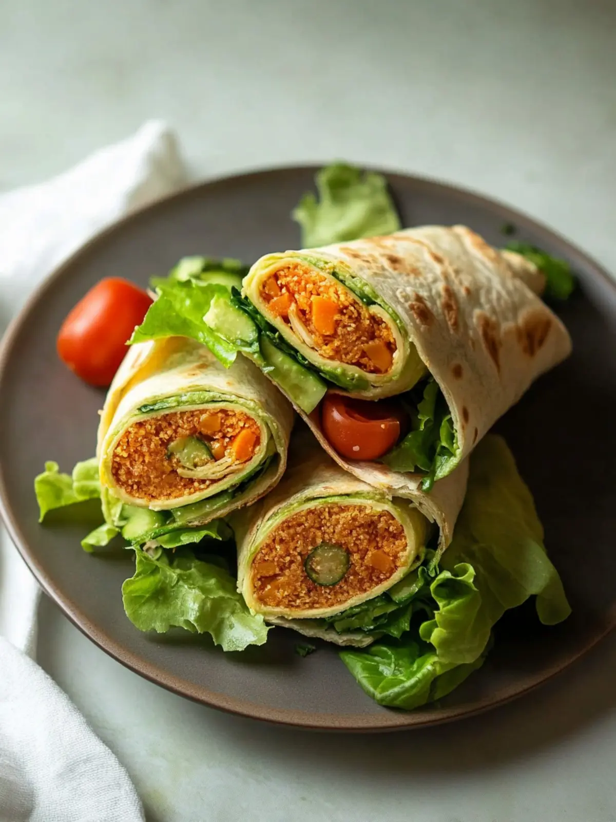 Vegan Snack Wraps with Crispy Tofu and Herby Ranch Delight 3 Vegan Snack Wraps