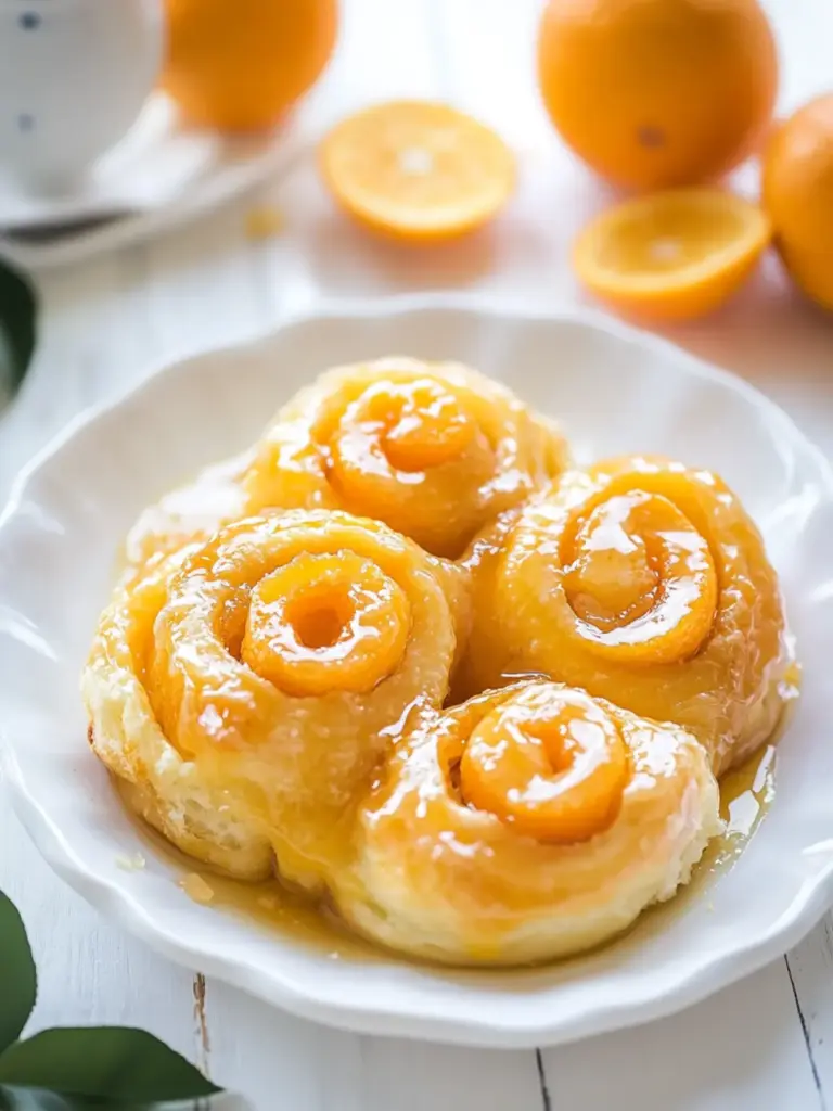 The Best Glazed Orange Sweet Rolls