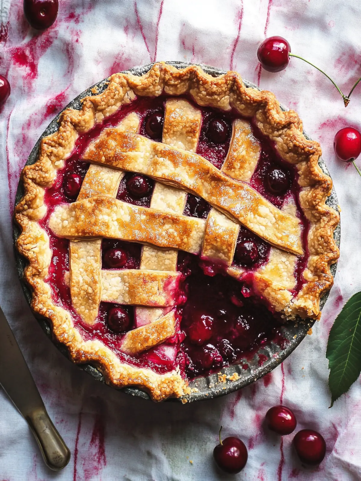 Sour Cherry Pie with Nutty Almond Flour Crust Delight 5 Sour Cherry Pie