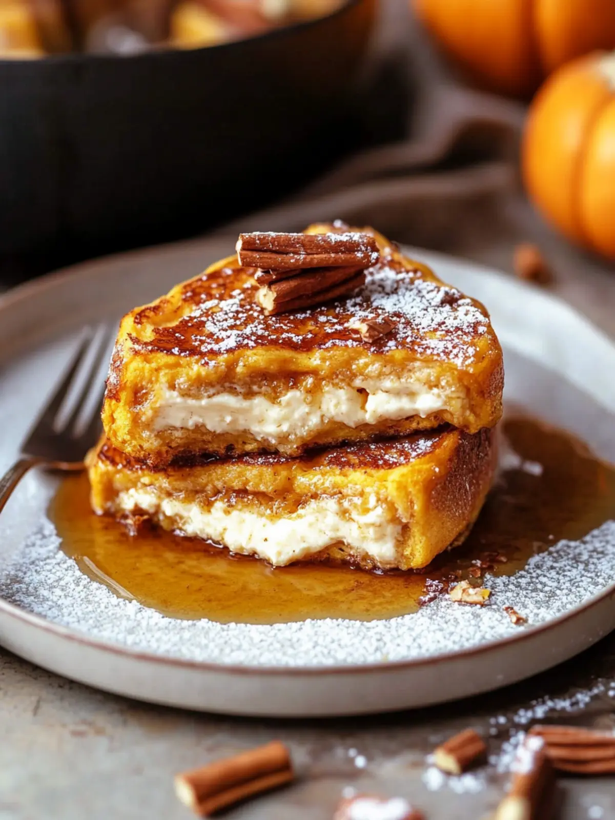 Cream Cheese Stuffed Pumpkin French Toast for Cozy Mornings 3 Cream Cheese Stuffed Pumpkin French Toast