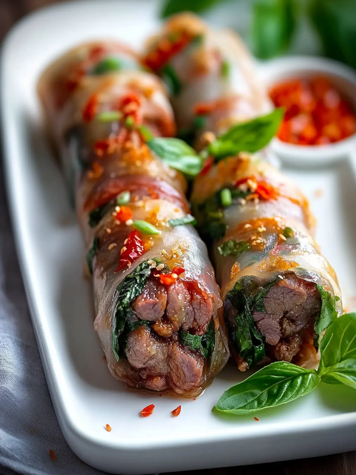 Golden Crispy Thai Basil Beef Rolls You’ll Crave Tonight 3 Golden Crispy Thai Basil Beef Rolls You’ll Crave Tonight