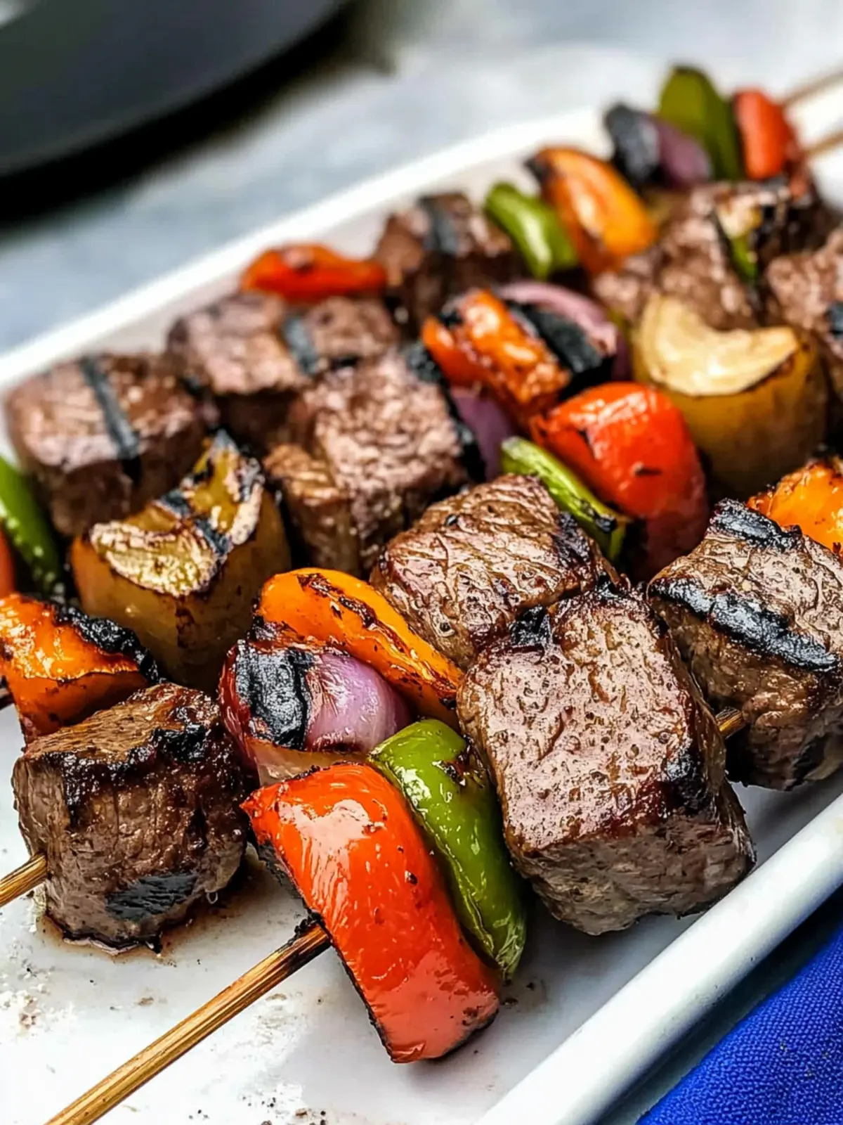The Best Grilled Steak Kabobs with Easy & Flavorful Marinade 5 The Best Grilled Steak Kabobs (Easy Marinade Recipe)