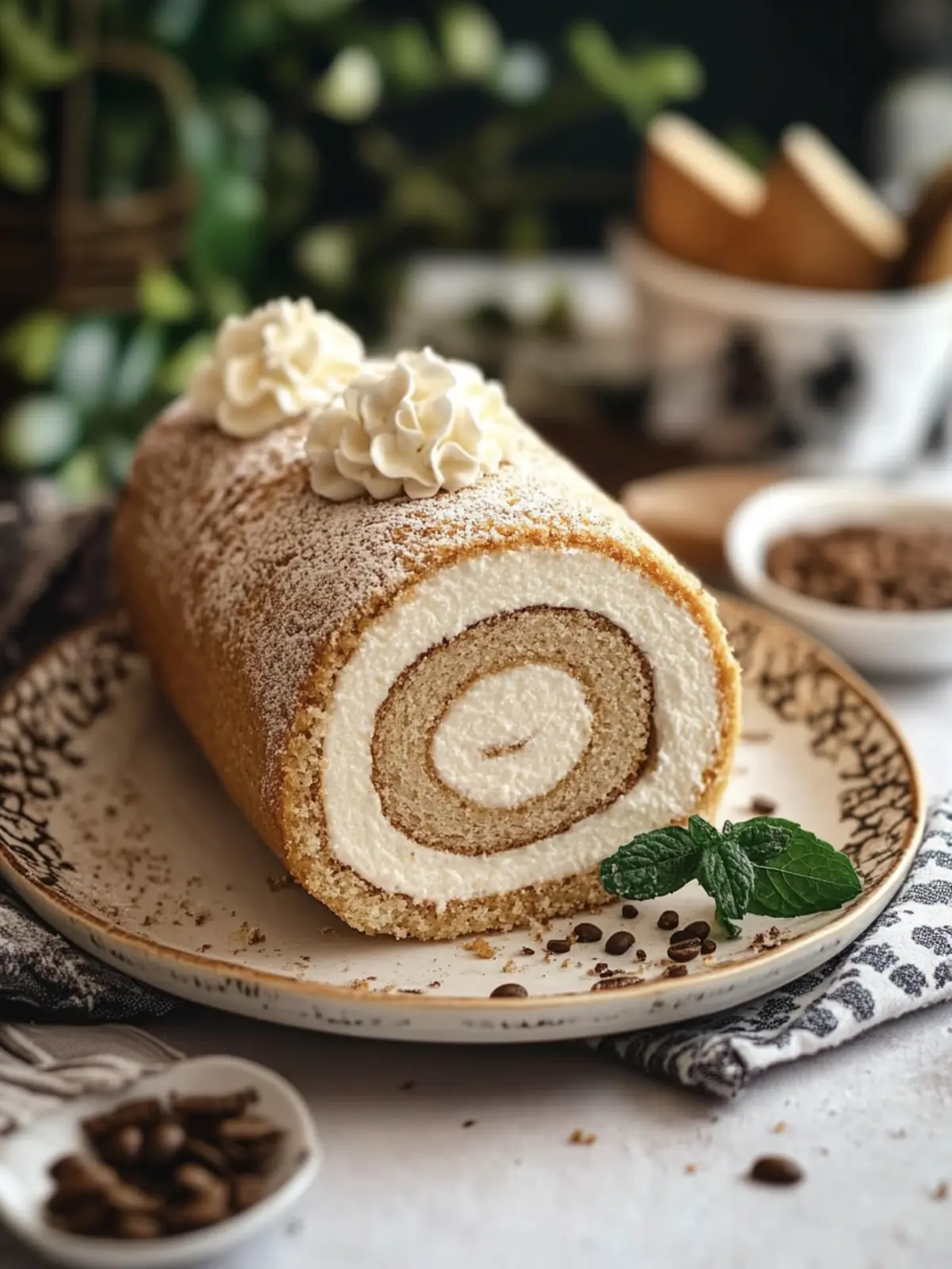 Fluffy Coffee Swiss Roll: A Dreamy Dessert You’ll Love 2 Coffee Swiss Roll