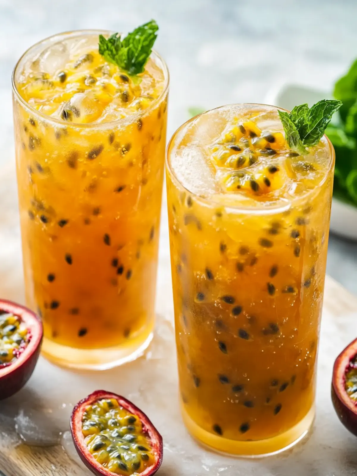 Tropical Passion Fruit Iced Tea: Chill Out This Summer! 3 Passion Fruit Iced Tea