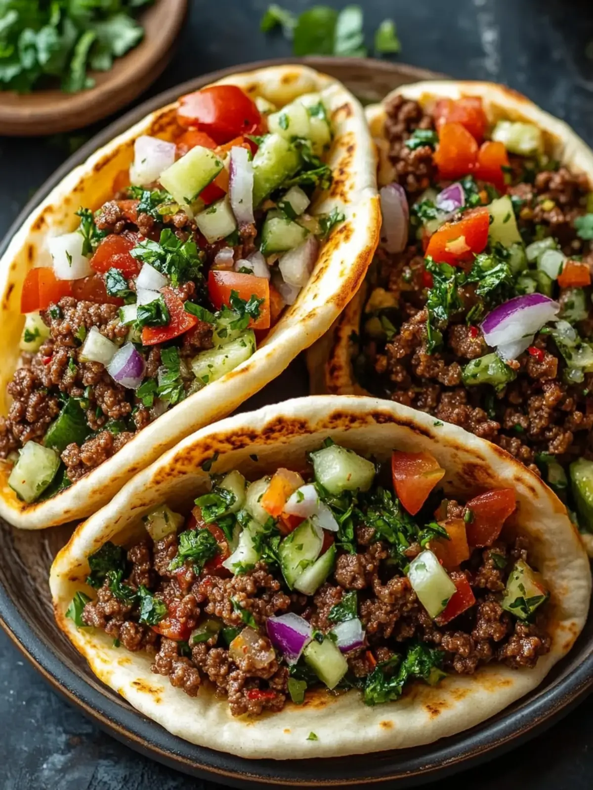Mediterranean Ground Beef Pita Pockets for Busy Weeknights 5 Mediterranean Ground Beef Pita Pockets