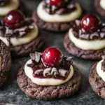 Gourmet Black Forest Cherry Cookies with White Chocolate Cream Delight 6 Gourmet Black Forest Cherry Cookies with White Chocolate Cream