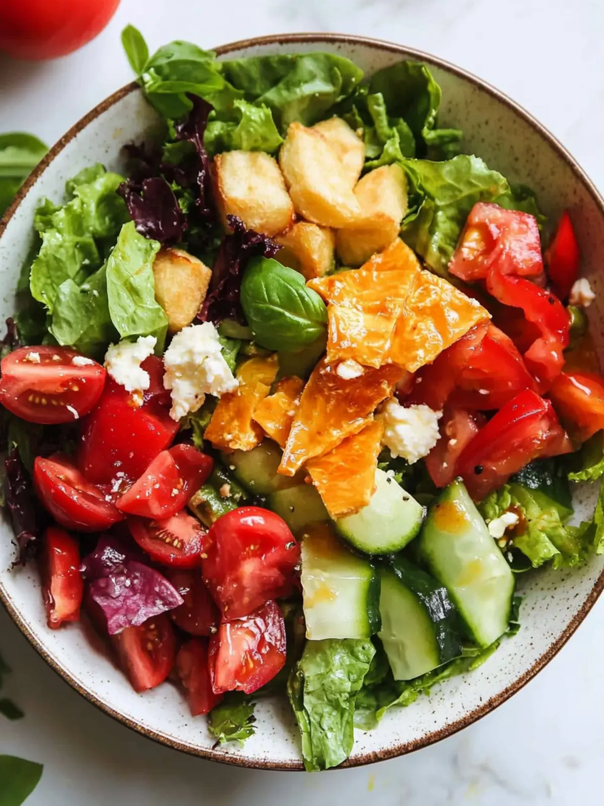 Delicious Healthy Dinner Salad with Roasted Potatoes and Feta 4 Healthy Dinner Salad