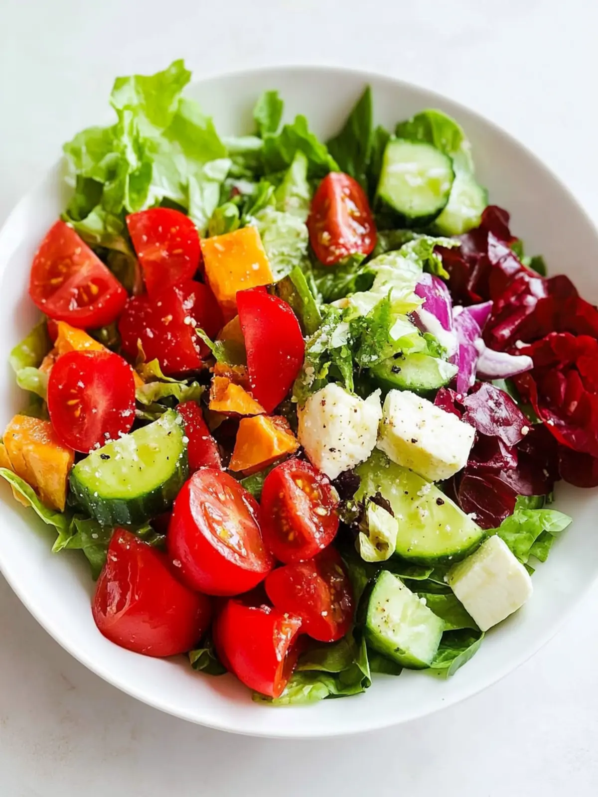 Delicious Healthy Dinner Salad with Roasted Potatoes and Feta 5 Healthy Dinner Salad