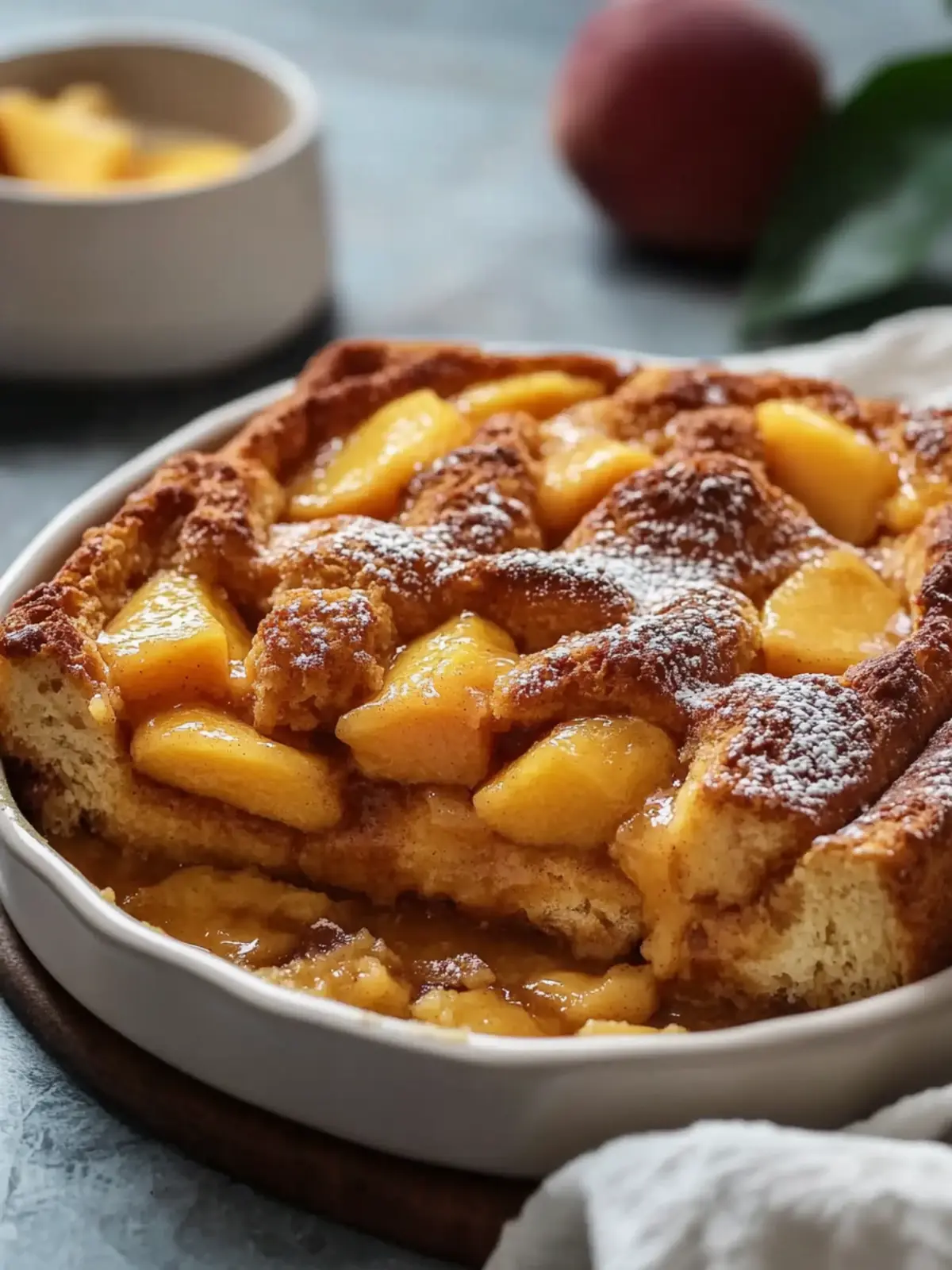 Irresistible Easy Peach Cobbler French Toast Bake Delight 2 Easy Peach Cobbler French Toast Bake