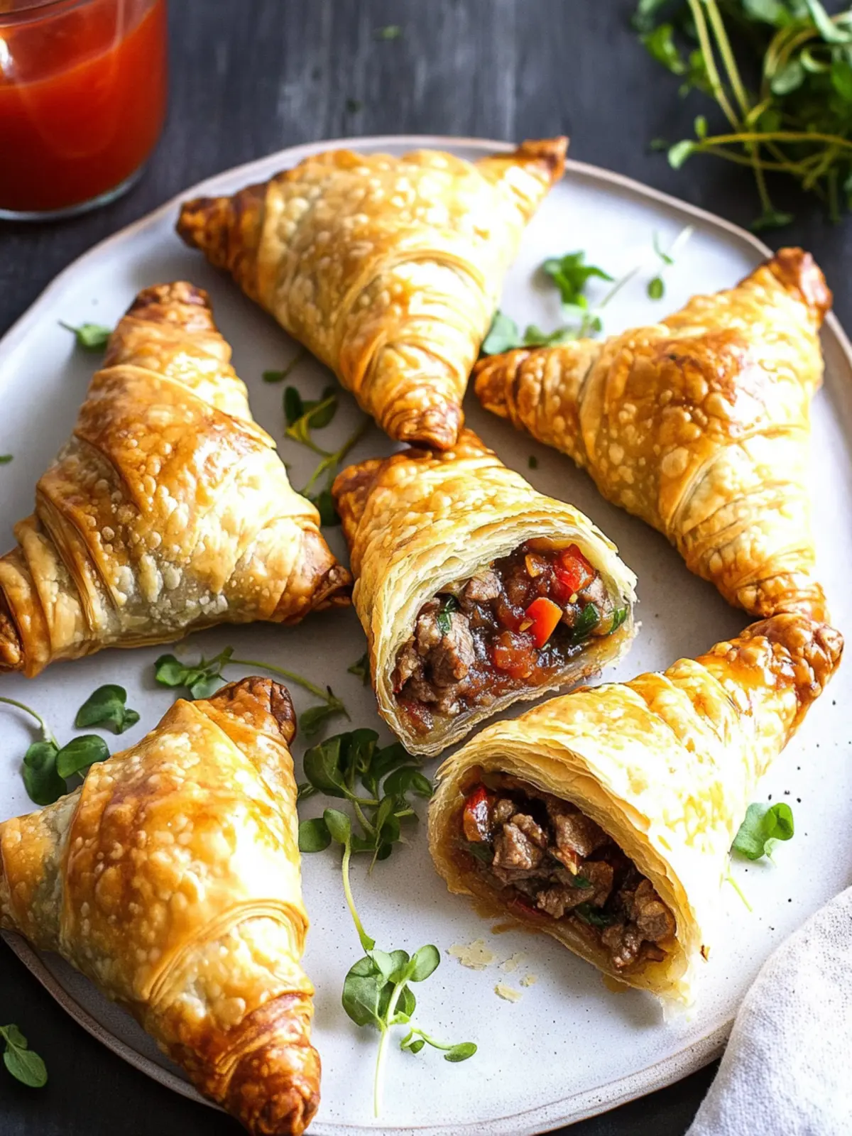 Beef Wellington Turnovers with Sweet Chili Wine Sauce Magic 2 Beef Wellington Turnovers with Sweet Chili Wine Sauce