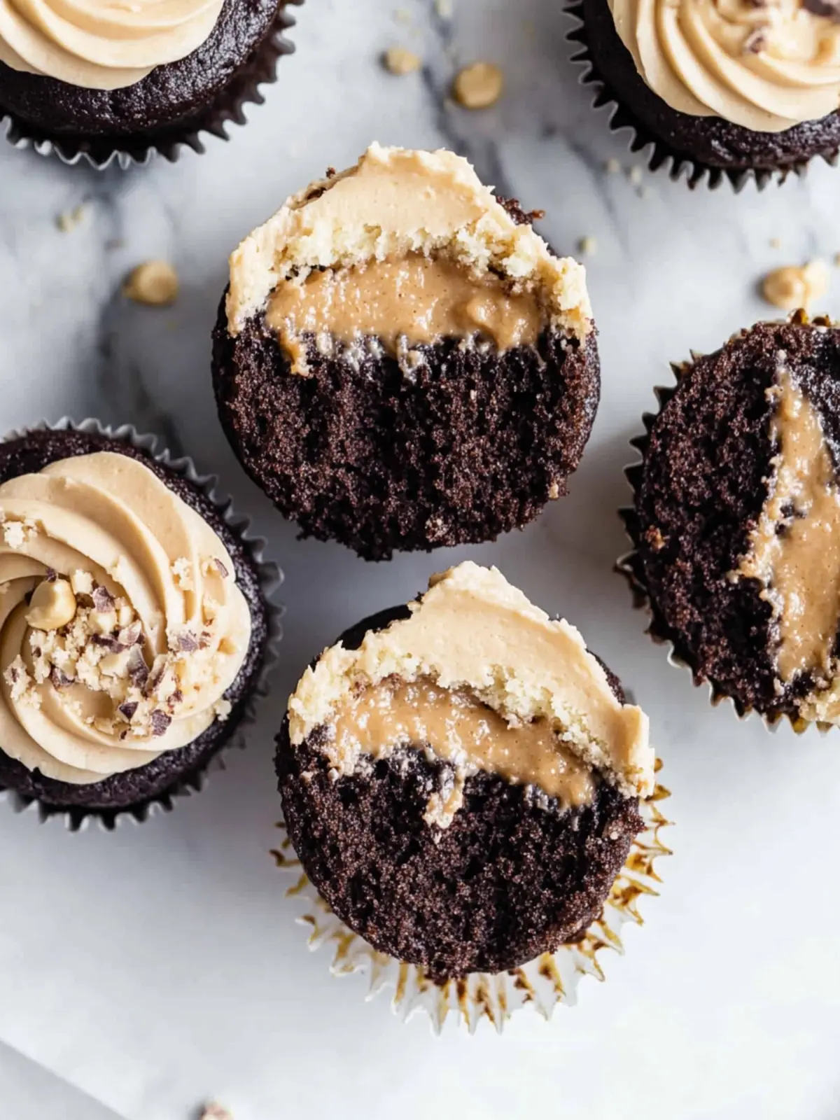 Chocolate Peanut Butter Filled Cupcakes That Wow Every Bite 2 Chocolate Peanut Butter Filled Cupcakes