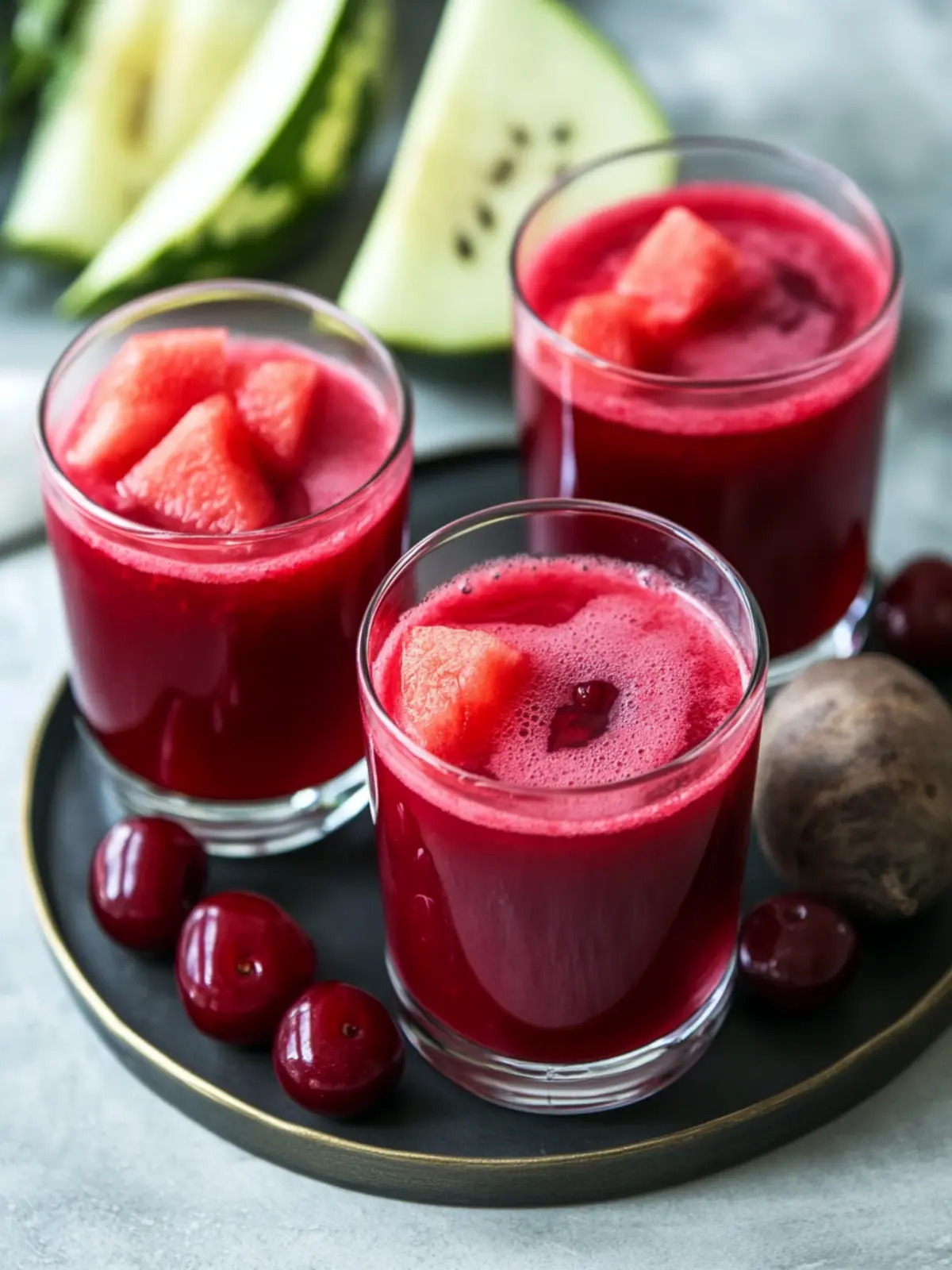 Refreshing Watermelon Cherry Berry Beet Juice for Vitality Boost 2 Watermelon Cherry Berry Beet Juice