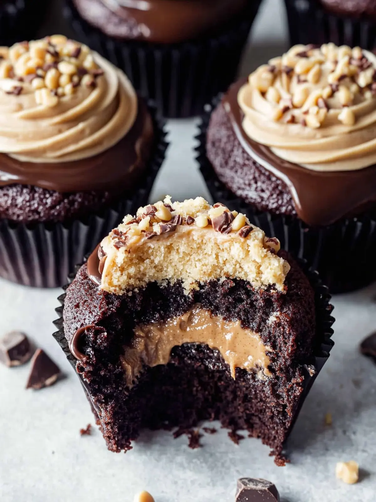 Chocolate Peanut Butter Filled Cupcakes That Wow Every Bite 4 Chocolate Peanut Butter Filled Cupcakes