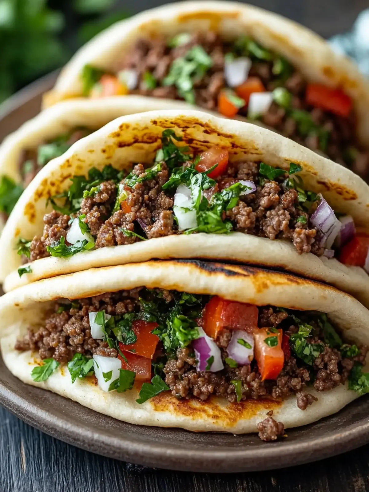 Mediterranean Ground Beef Pita Pockets for Busy Weeknights 2 Mediterranean Ground Beef Pita Pockets